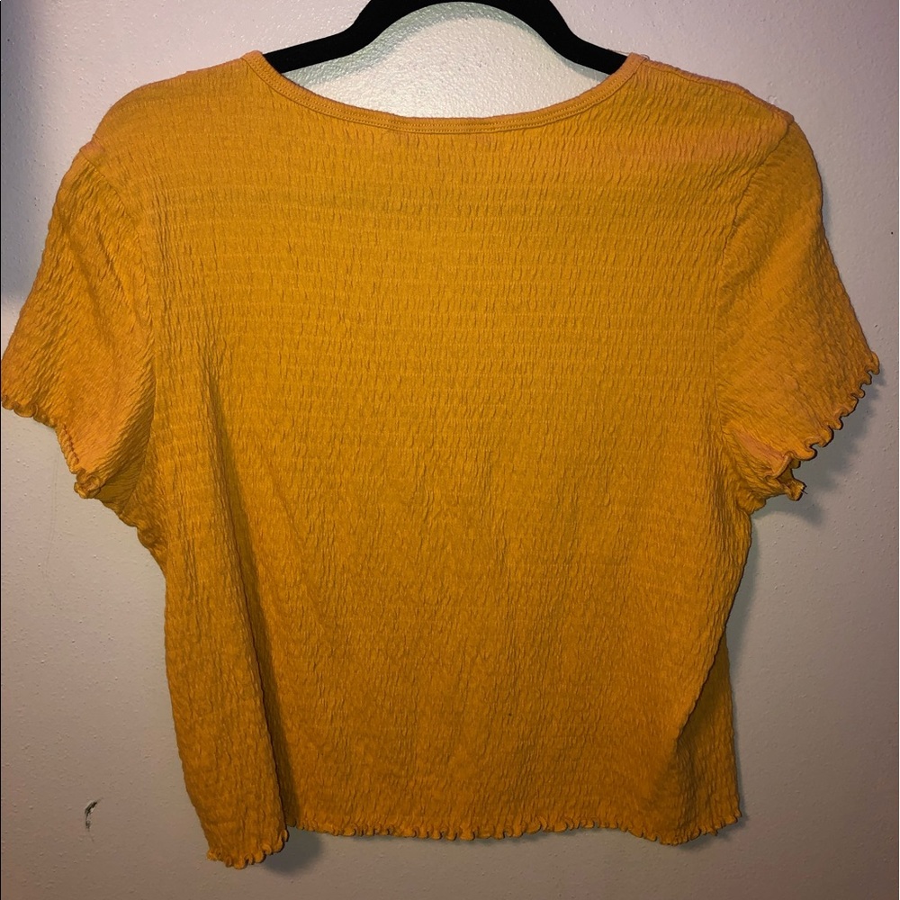 Yellow Ribbed Shirt - Picture 2 of 3